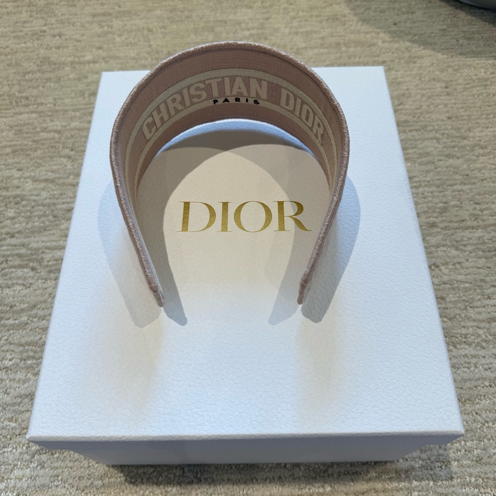 Christian dior oblique headband pink